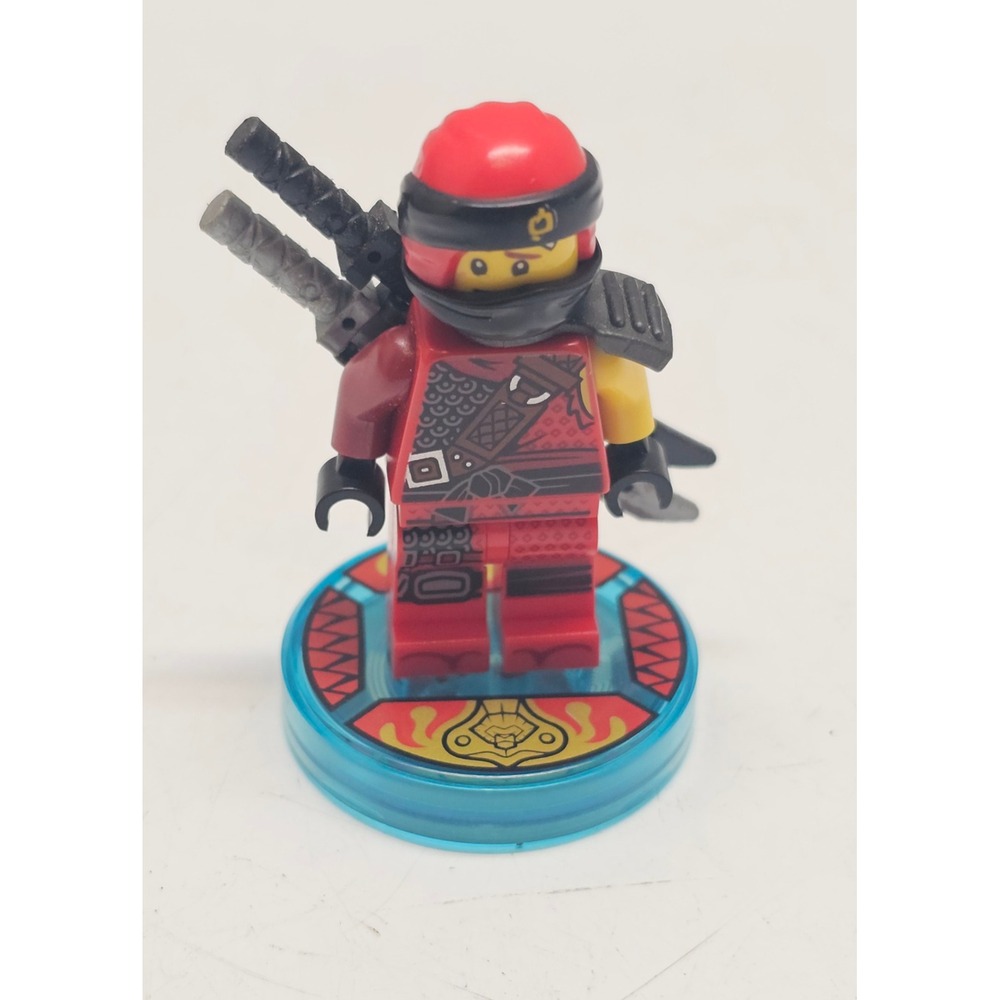 LEGO Dimensions Ninjago Kai Minifigure Toy Tag Base 71207 Red Ninja Katana
